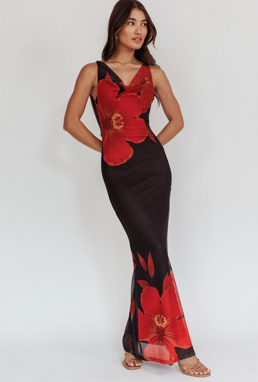 Cassiopeia Open Back Maxi Dress