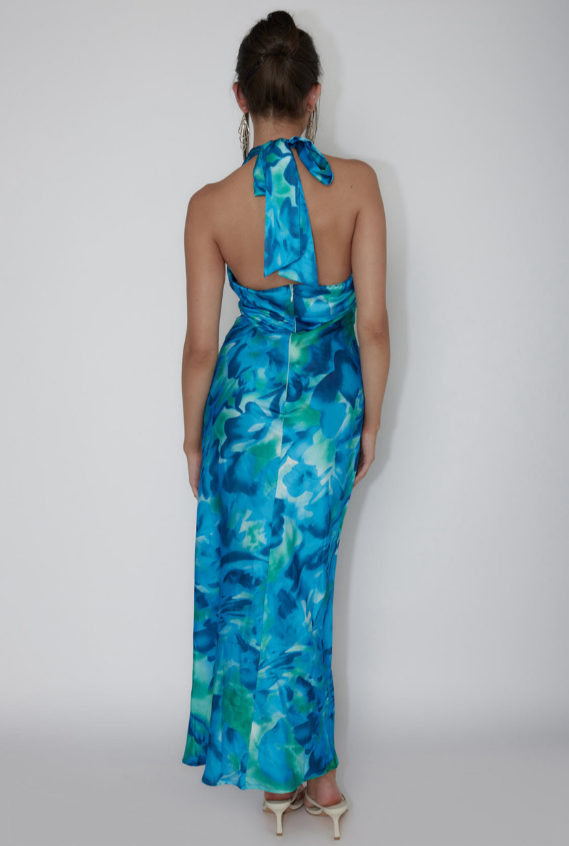 Martia Halterneck Maxi Dress