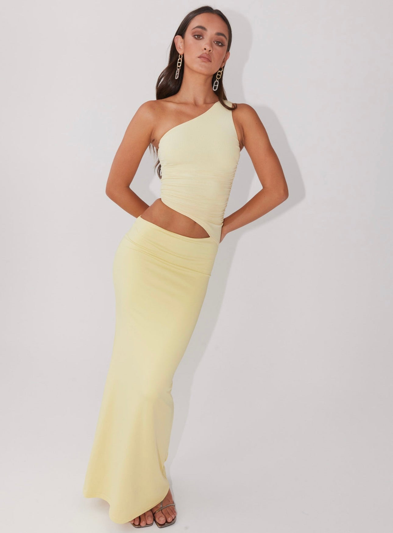 Seranella One Shoulder Maxi Dress