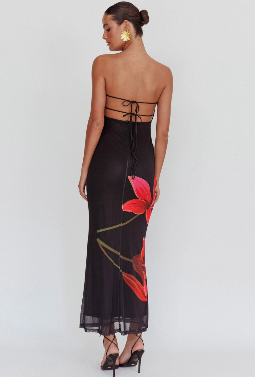 Iridian Strapless Maxi Dress