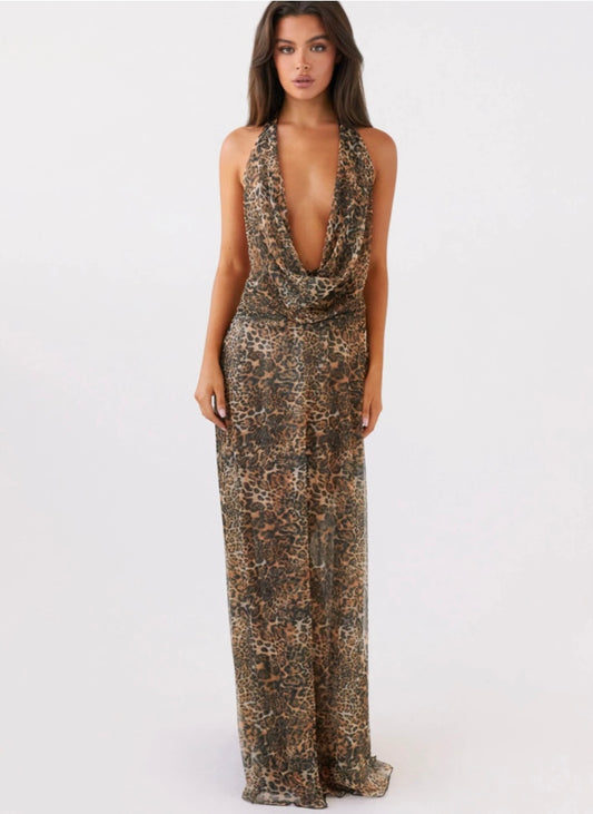 Elysia Mesh Maxi Dress