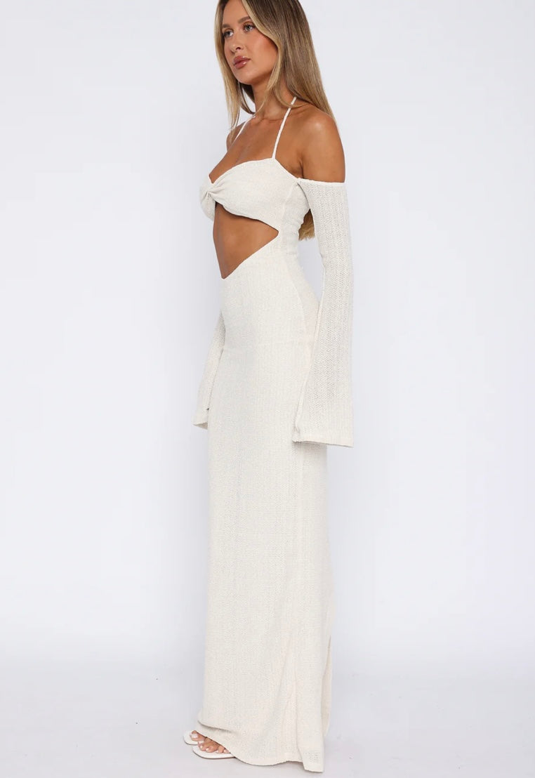 To The Beach Long Sleeve Maxi Dress