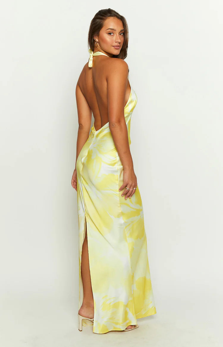 Lyra Halter Neck Maxi Dress