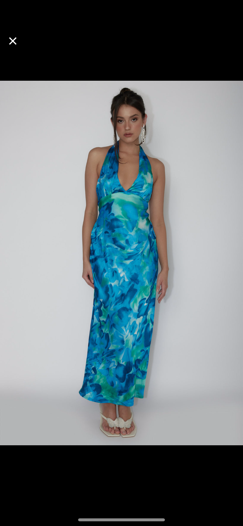 Martia Halterneck Maxi Dress