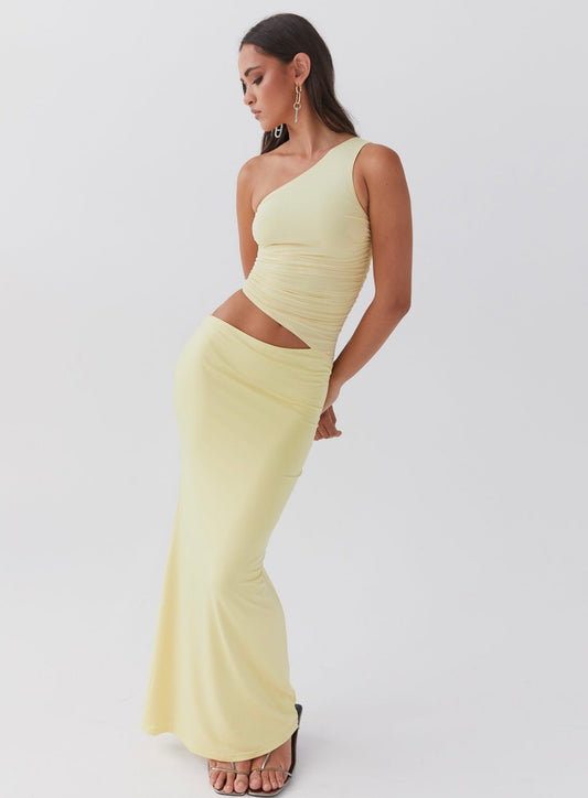 Seranella One Shoulder Maxi Dress